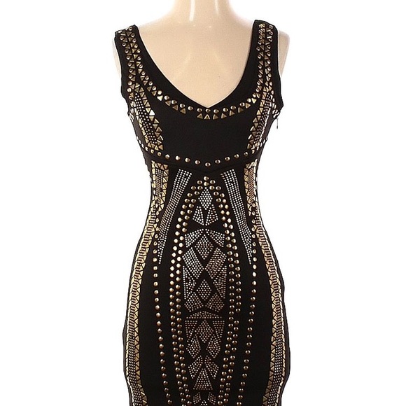 2b bebe Cocktail Dress - Mini: Black Solid Dresses - Used - Size Small - Picture 3 of 3